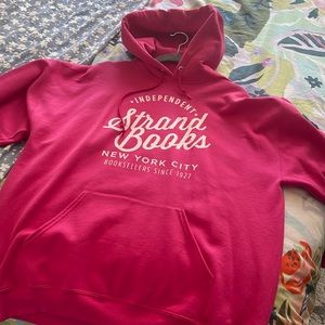 Strand Books Hot Pink Hoodie